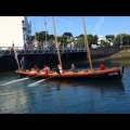 Yd'Ille, réplique de la yole de Bantry au port de Perros-Guirec